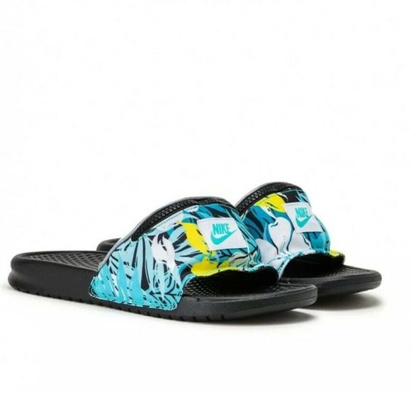 nike floral slides mens